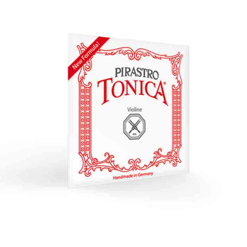Pirastro Tonica 1/2-3/4 Size Violin String Set, Medium Gauge with Ball End E, Premium Strings Made With Fine Flexible Synthetic Nylon Core, Replacement Accessory for Professional and Student Violin